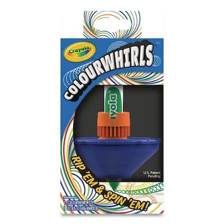 Crayola Colourwhirls Toy with (1) Rip-Cord Spinner and (1) Ultra-Clean Washable Marker, Ages 6+, 4 Pieces 74-7645