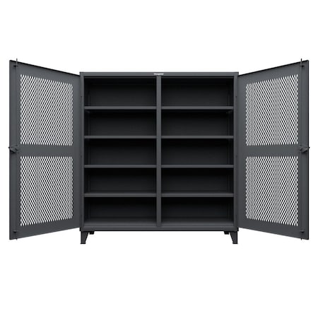 Strong Hold 12 GA Extreme Duty Ventilated (Diamond) Double Shift Cabinet 66-DS-V-248