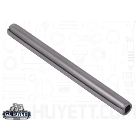 Huyett Coiled Spring Pin, Standard Duty, 420 Stainless Steel, 0.250 in Dia x 3.000 in Length SPCSP-250-3000