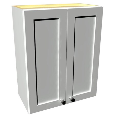 Rigel Cabinetry Kitchen Wall Cabinet, 24 in W x 30 in H, 2-Door, Raw Maple, Solid Wood RTA - 806202