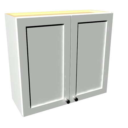Rigel Cabinetry Kitchen Wall Cabinet, 33 in W x 30 in H, 2-Door, Raw Maple, Solid Wood RTA - 806214
