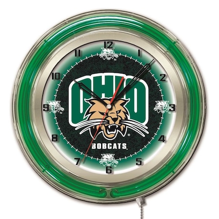 Holland Bar Stool Co Ohio University Double Neon 19" Clock Clk19UnivOH
