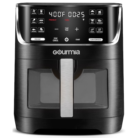 Gourmia Black/Silver 8 qt Programmable Digital Air Fryer GAF824