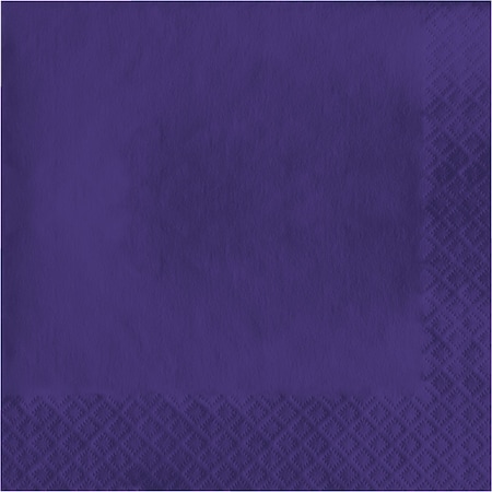 Touch Of Color 6.5" x 6.5" Purple Napkins 600 PK 139371135