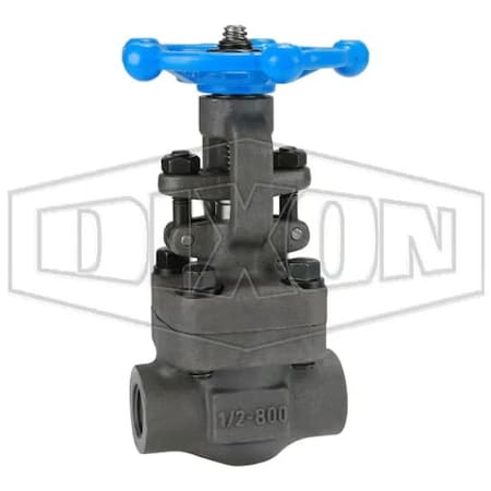 Dixon Gate Valve, 1/2 in, FNPT, Class 800, Forged Steel Body FSGV50