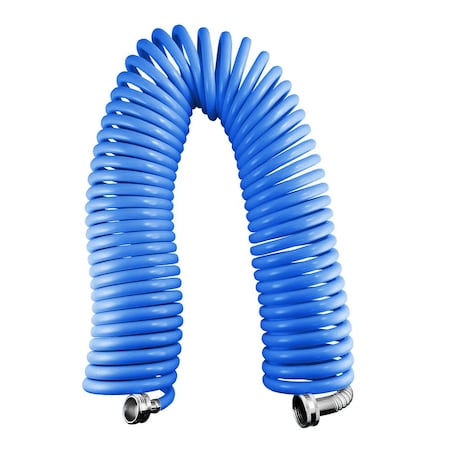 Avagard 3/8 in ID x 25 ft L Water Hose, PE, EVA Tube, Blue, PE x EVA Fitting AVGRWH25FT-BL