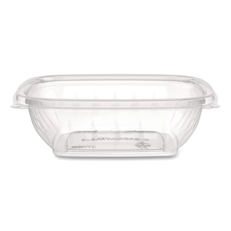 Dart Square Plastic Bowls, 8 oz, 8.5 x 8.5 x 1.51, Clear, Plastic, 504PK C8SB