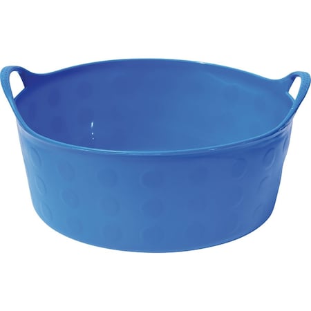 Tuff Stuff Products 4 Gal. Sky Blue Short Plastic Flex Tub S4-SBL