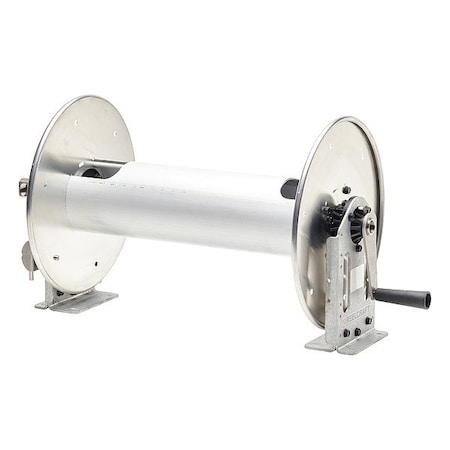 Reelcraft Hand Crank Hose Reel, Silver, 25 lb C23022 H 310