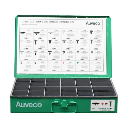 Auveco Honda And Acura Retainers And Retaining Clips Assortment 6548