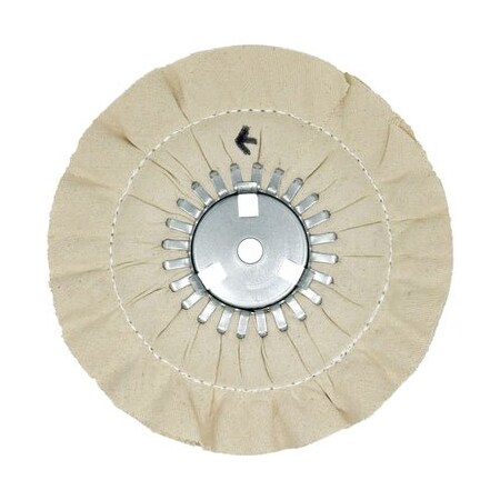 Renegade Products Usa 10" Mid-Range Airway Buffing Wheels, 16-Ply, Removable Center Plate, Single-Stitch FAW10X3X5/8N2-16PCOT-TWL-SO