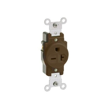 Leviton Commercial Grade Single Receptacle, 20 Amp, 250 Volt 5823
