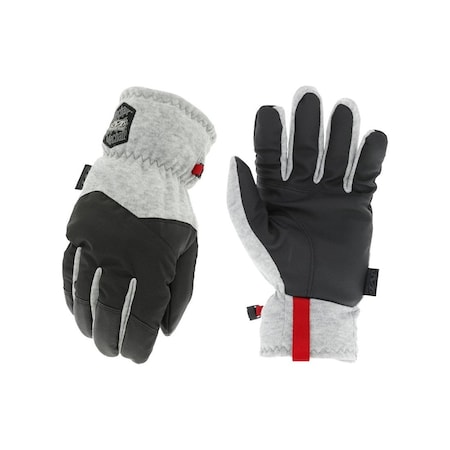 Mechanix Wear ColdWork Guide Winter Gloves, Men's, L, 12-13/32 in L, Elastic Cuff, Fleece, Black/Gray Pair CWKG-58-010