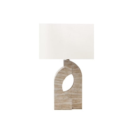 Monarch Specialties Lighting, 28"h, Table Lamp, Beige Resin, Ivory / Cream Shade, Contemporary I 9930