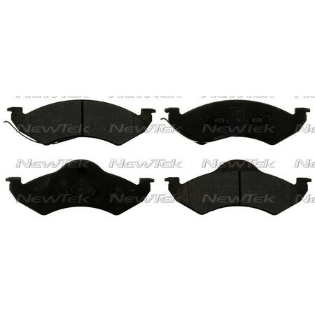 Newtek Automotive Usa Newtek Velocity Plus Economy Semi-Metallic w/Shim Disc Pads SMD746