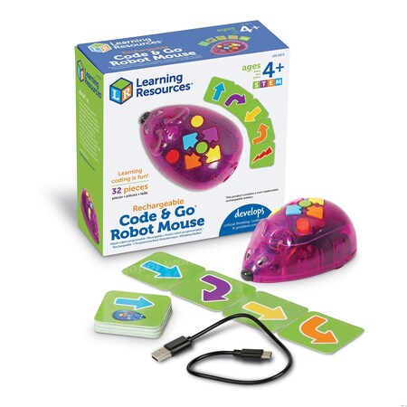 Learning Resources Code N Go Mouse Single, Rechargeable LER2873