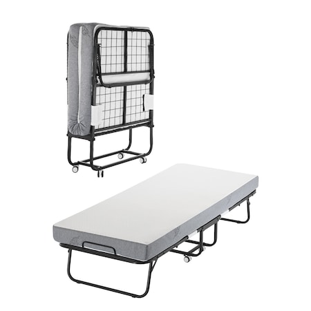 Vevor Rollaway Bed Folding Bed with 5 inches Foam Mattress for Adults and Guest SDC-31-2