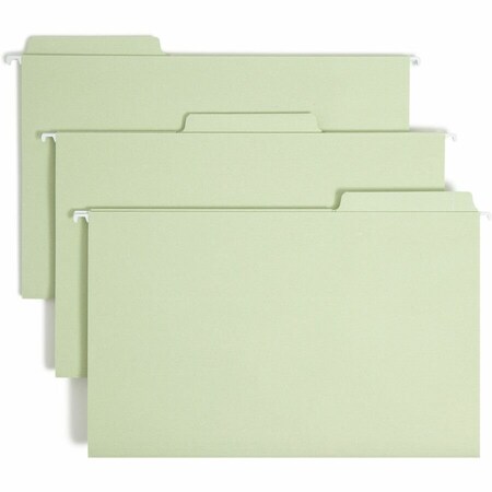 Smead FASTAB HANGING FOLDERS, LEGAL SIZE, 1/3-CUT TAB, MOSS, 20PK 64083