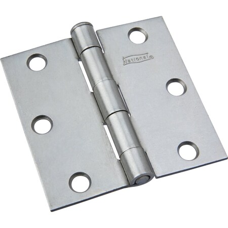 National Hardware 3'' Square Plain Steel Broad Door Hinge N139-808