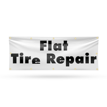 Signmission Flat Tire Repair, 48 Inch x 120 Inch, Vinyl Banner B-120-30633