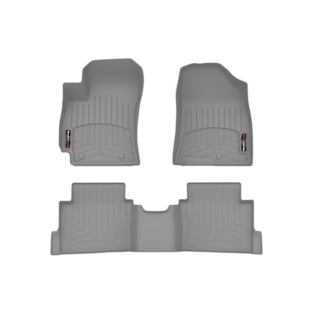 Weathertech Grey, Front and Rear Floorliners 461838-1-2
