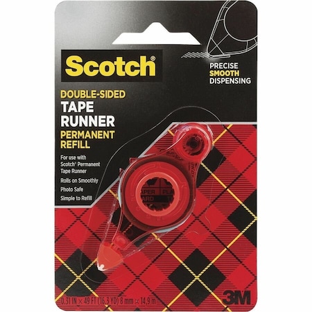 Scotch Adhesive Dot Roller Refill, White 6055R