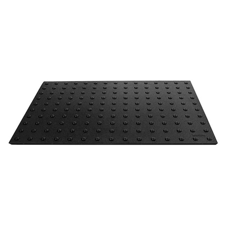 Ada Solutions ADA Surface Applied Truncated Dome 2' x 4' Black 2448IDRET2B