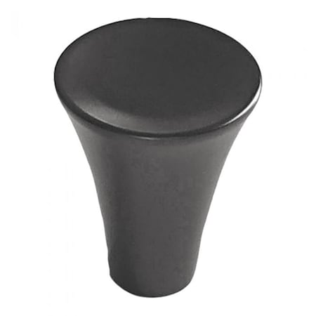 Gan Eden 0.93 in. Dia. Door Knob, Matte Black GA2248877