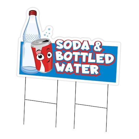 Signmission Soda & Bottled Water Die Cut Yard & Stake outdoor plastic window, 2436-Soda & Bottled C-DC-2436-Soda & Bottled Water19