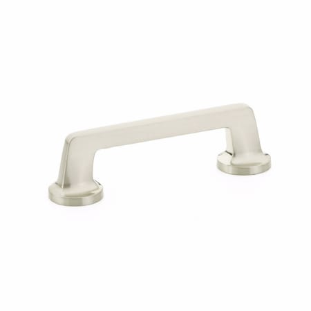 Schaub 4in Center to Center Northport Flat Cabinet Pull Brushed Nickel Finish 201-BN