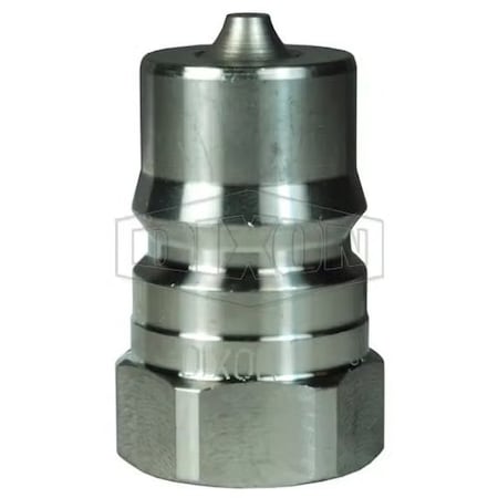 Dixon DQC HS Interchange Steam Female Plug, 3/8-19 Nominal, Female BSPP, 303 Stainless Steel HS3BF3-S
