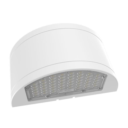 Westgate HALF-CYLINDER WALL PACK 48/64/80W 3CCT TYPE3 WITH PHOTOCELL, 48W/64W/80W, 30K/40K/50K, White WHCX-48-80W-MCTP-WH