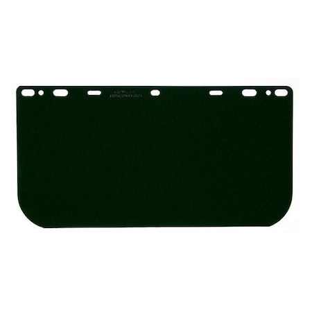 Mcr Safety Faceshield, Green Visor, Polycarbonate 181542