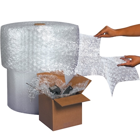 Non-Branded 1/2in x 24in x 250ft 2 Perforated Air Bubble Rolls, 2PK BW12S24P24