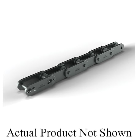 Hkk Chain HKK Heavy Series Double Pitch Riv Standard Conv, 10 ft OAL, 3 P, 7/8 Dia x 1 W, .218 THK Plate, AS DC120R1A