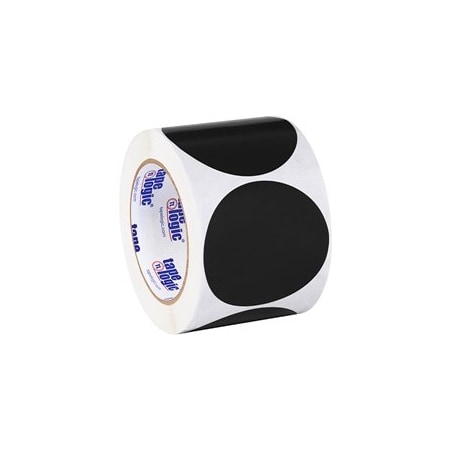 Bubblefast 3'' Black Inventory Circle Labels BFDL614F