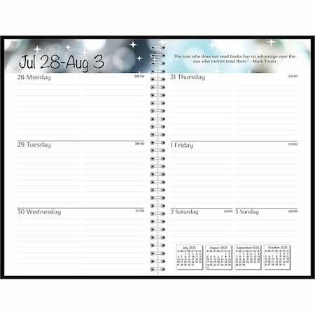 House Of Doolittle Recycled Academic Weekly/Monthly Appointment Book/Planner, Black, 2021-2022 27502