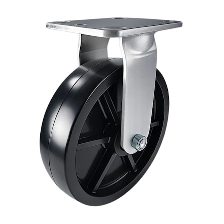 Hyw Products Heavy Duty Caster 8in Plastic Wheel, Rigid 40-80R-A1-HP