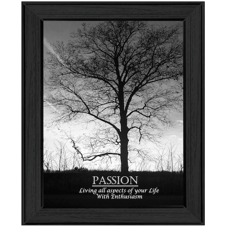Homeroots Passion 5 Black Framed Print Wall Art 405362