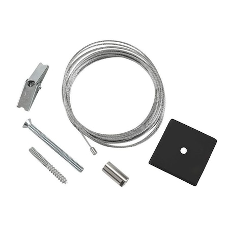 Keystone Canopy Cover Non-Feed Kit, Drywall / Stud Mount | 2" Square| Black KT-LALED-2SC-1-NF-KIT-B