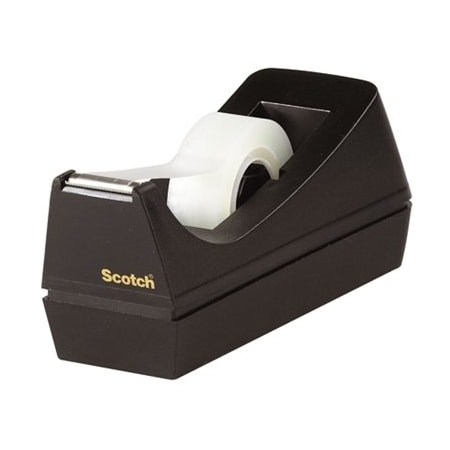 Bubblefast 3M C38 1'' Core Table Top Dispenser - Black BFTD3MC38