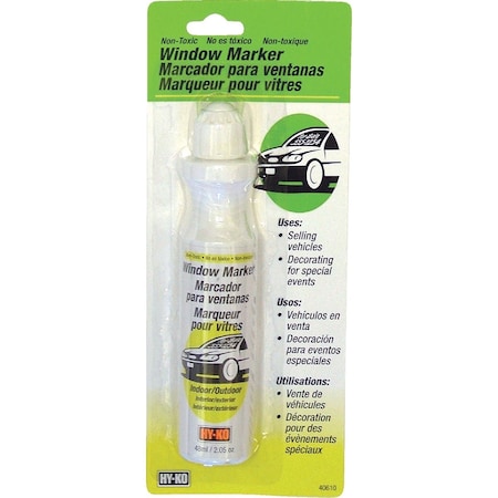 Hy-Ko White Window Marker 40610