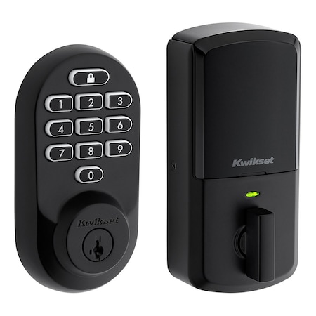 Kwikset Keypad Deadbolts Electronic Deadbolt Matte Black 938WIFIKYPD-514S