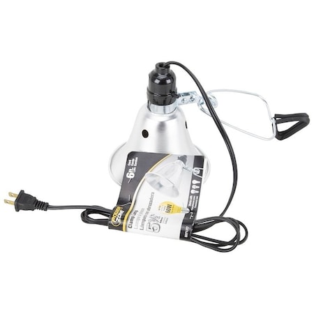 Powerzone Clamp Light, Plug In Power Supplies, Clamp Lights Lamp, Silver ORCL060506B