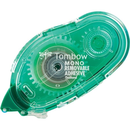 American Tombow Tombow, MONO REMOVABLE ADHESIVE APPLICATOR, 0.33in X 39.33 FT, DRIES LIGHT GREEN 62108