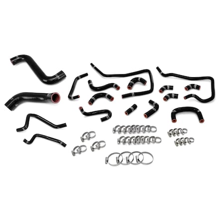 Hps Performance Silicone Radiator, Heater and Ancillary Coolant Hose Kit, Black,  57-1813-BLK