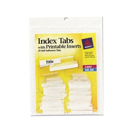 Avery Tabs, Index, Printable, 1", Cl 6PK AVE16221