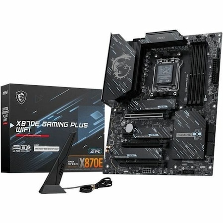 Msi X870E GAMING PLUS WIFI Gaming Desktop Motherboard - AMD X870E Chipset - Socket AM5 - ATX X870EGPW