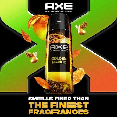 Axe Fine Fragrance Collection Golden Mango Premium Deodorant Body Spray for Men, 4 Ounce, 12PK 69550953