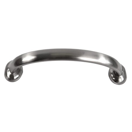 Pride Industrial 4-1/4in Deco Cabinet Pull with 3-3/4in Center to Center Satin Nickel Finish P87215SN